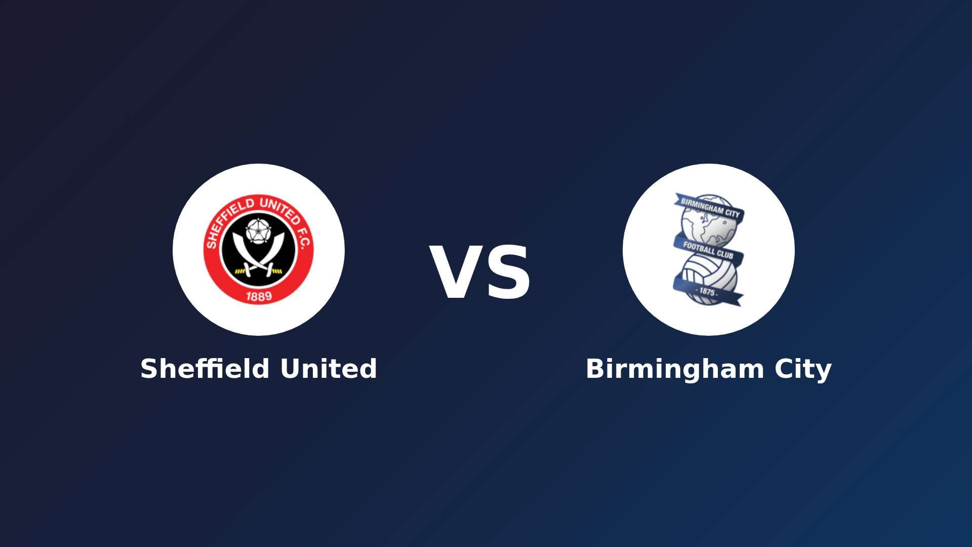 Sheffield United vs Birmingham City