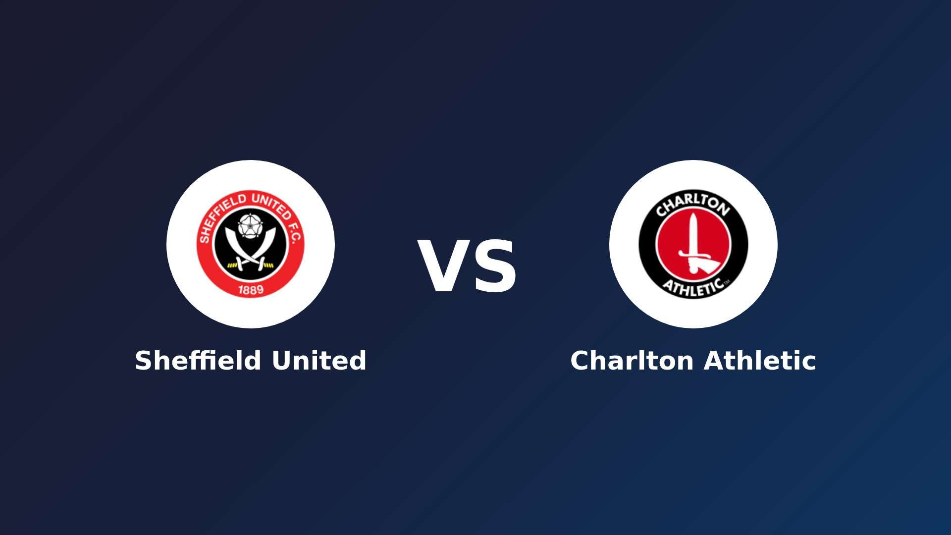 Sheffield United vs Charlton Athletic