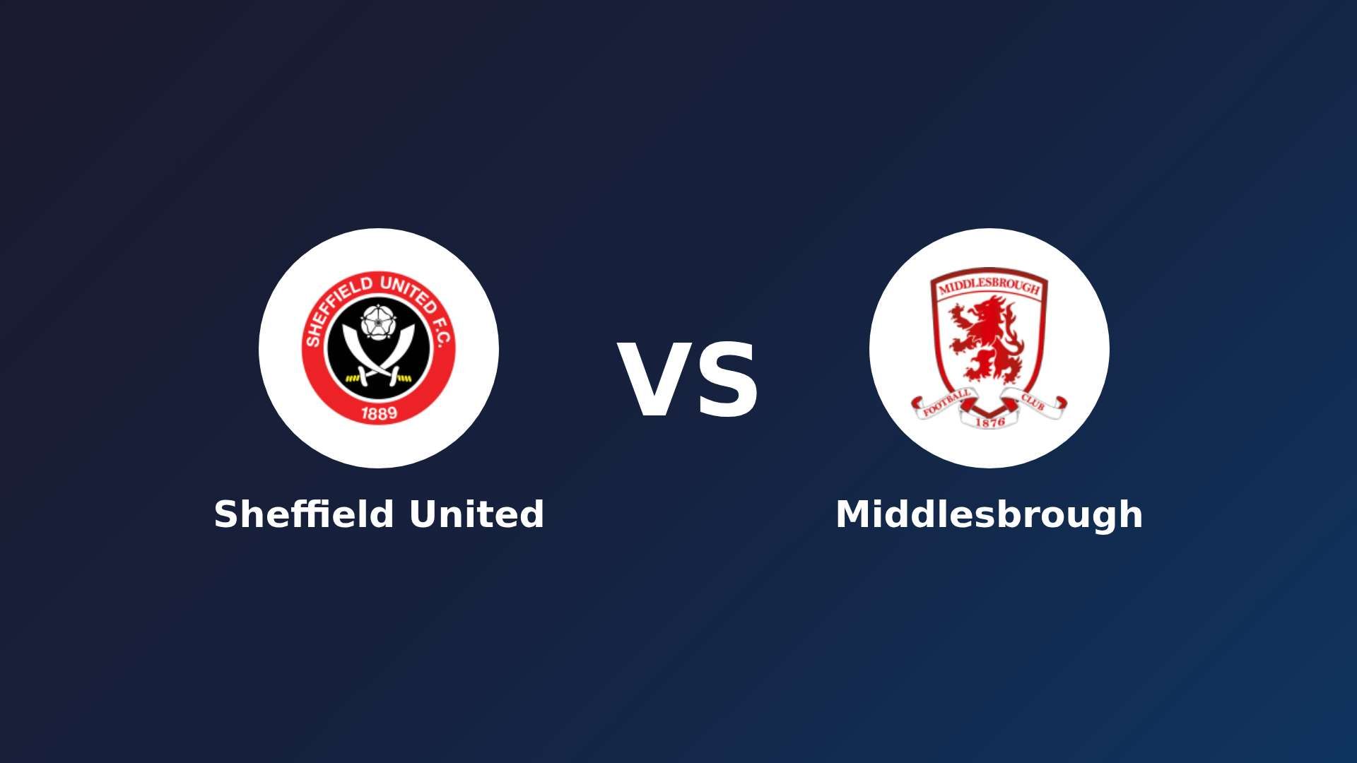 Sheffield United vs Middlesbrough