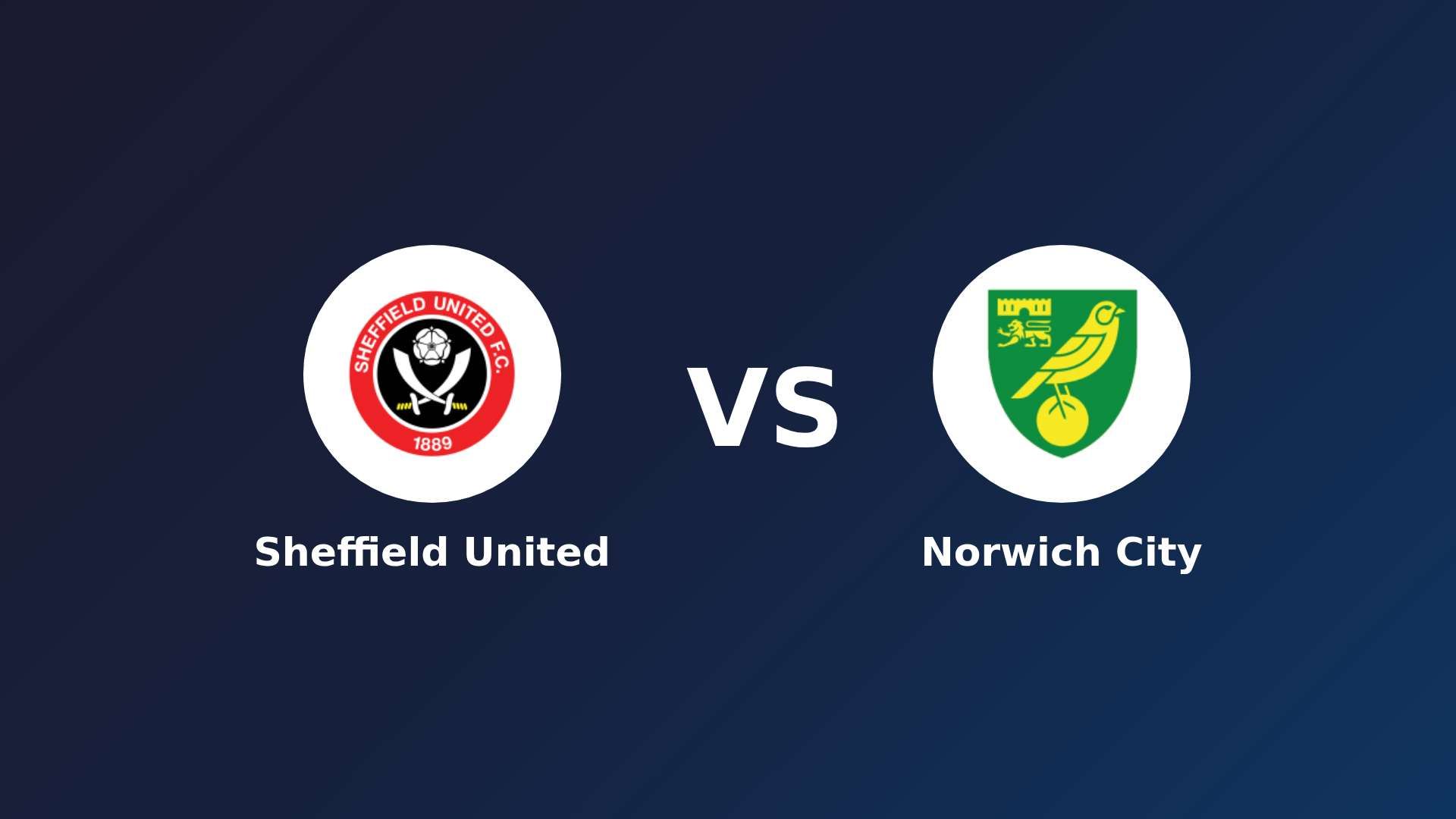 Sheffield United vs Norwich City