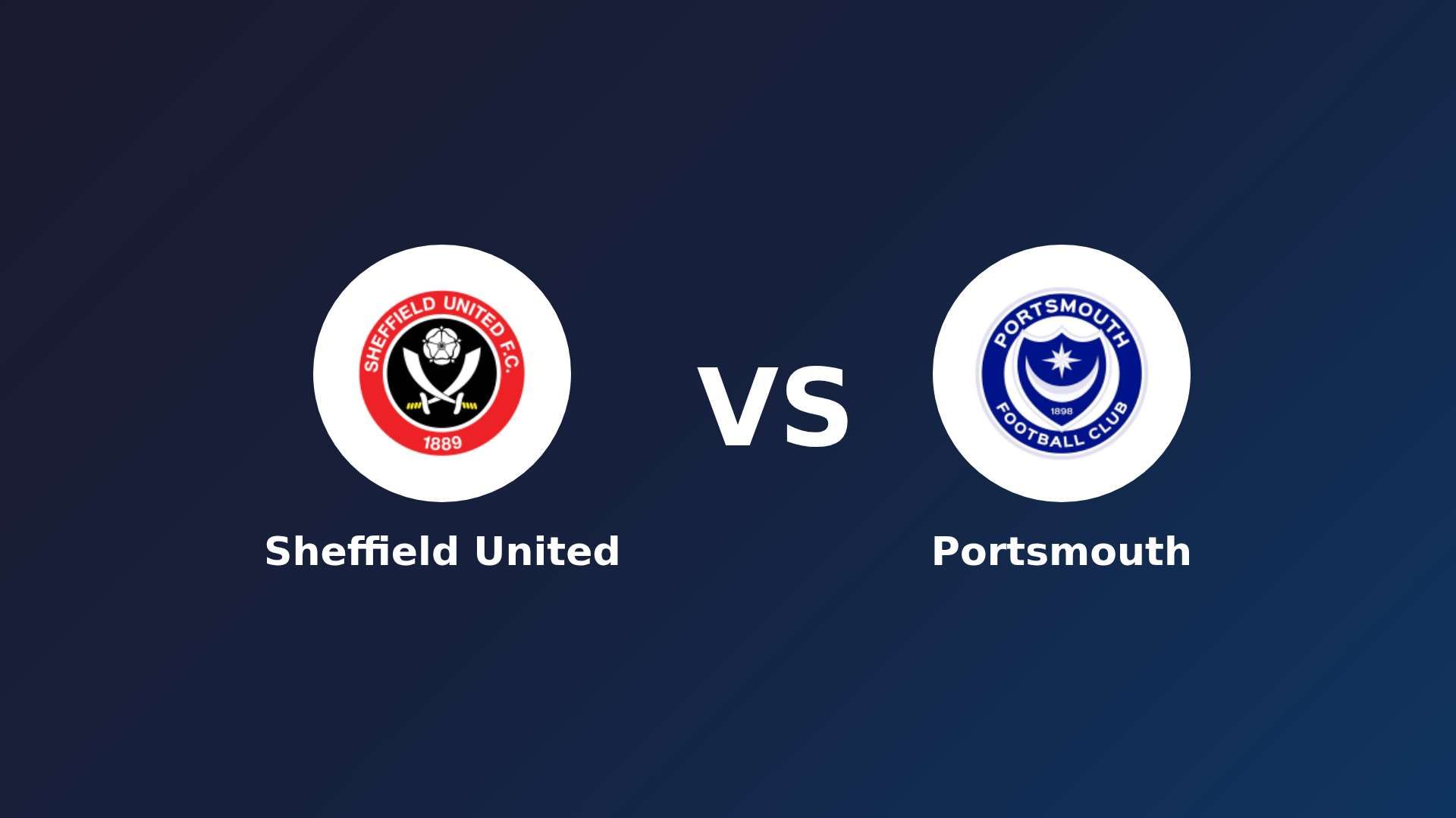 Sheffield United vs Portsmouth