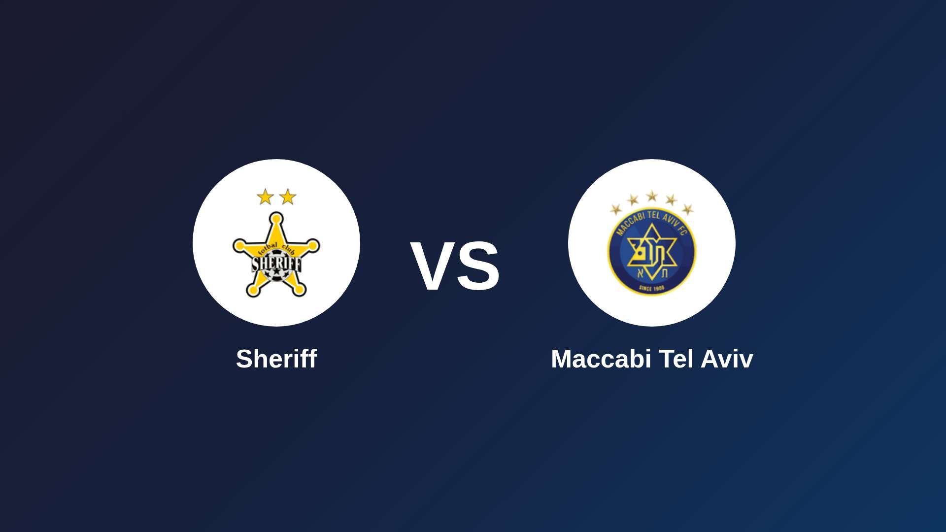 Sheriff vs Maccabi Tel Aviv