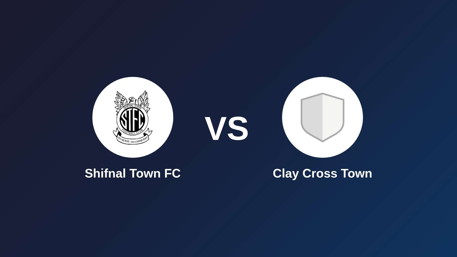 Shifnal Town FC vs Clay Cross Town