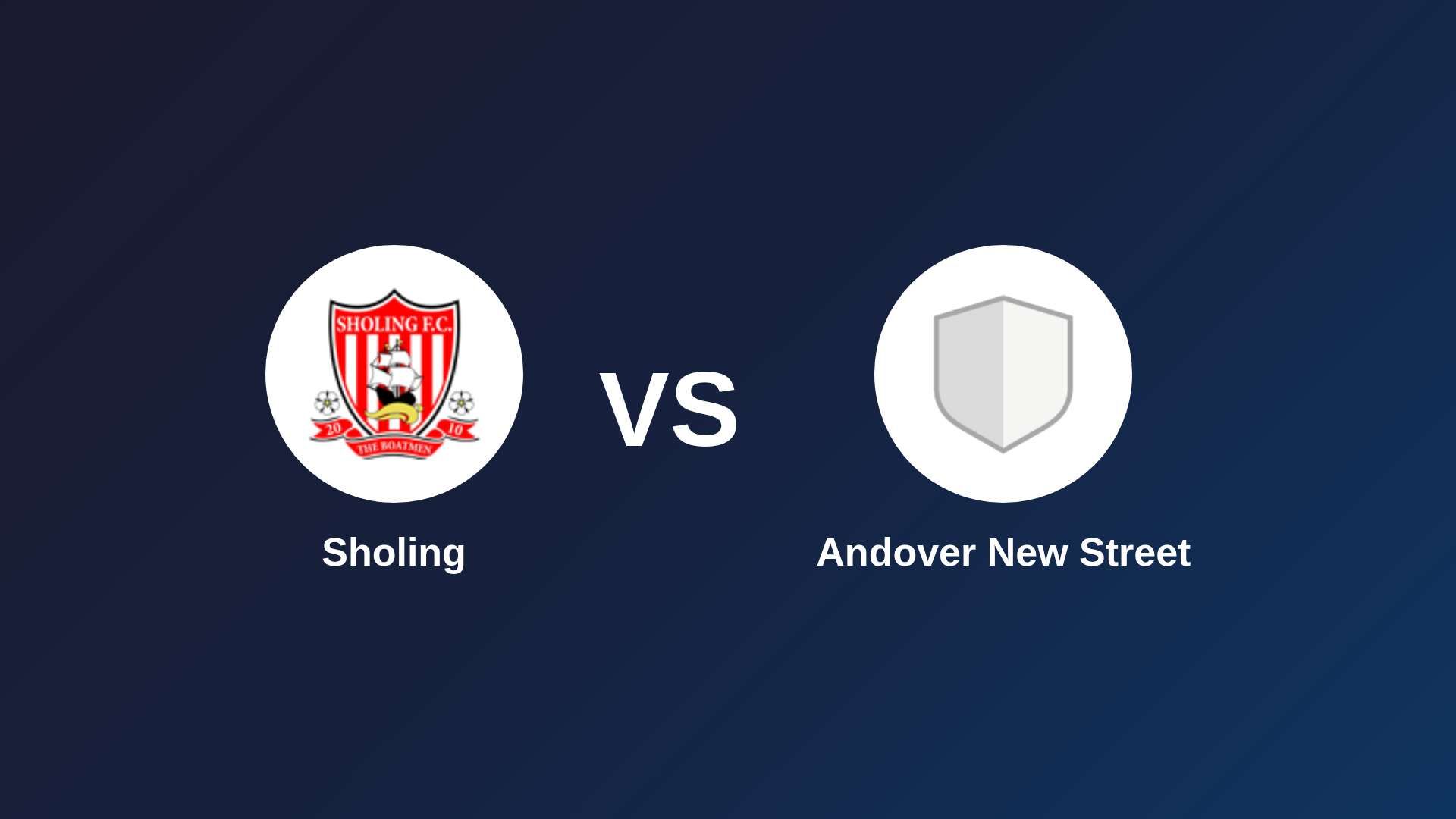 Sholing vs Andover New Street