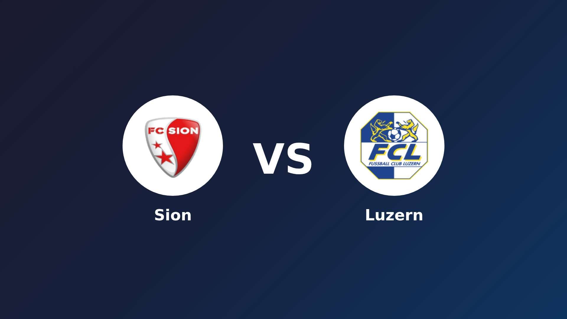 Sion vs Luzern