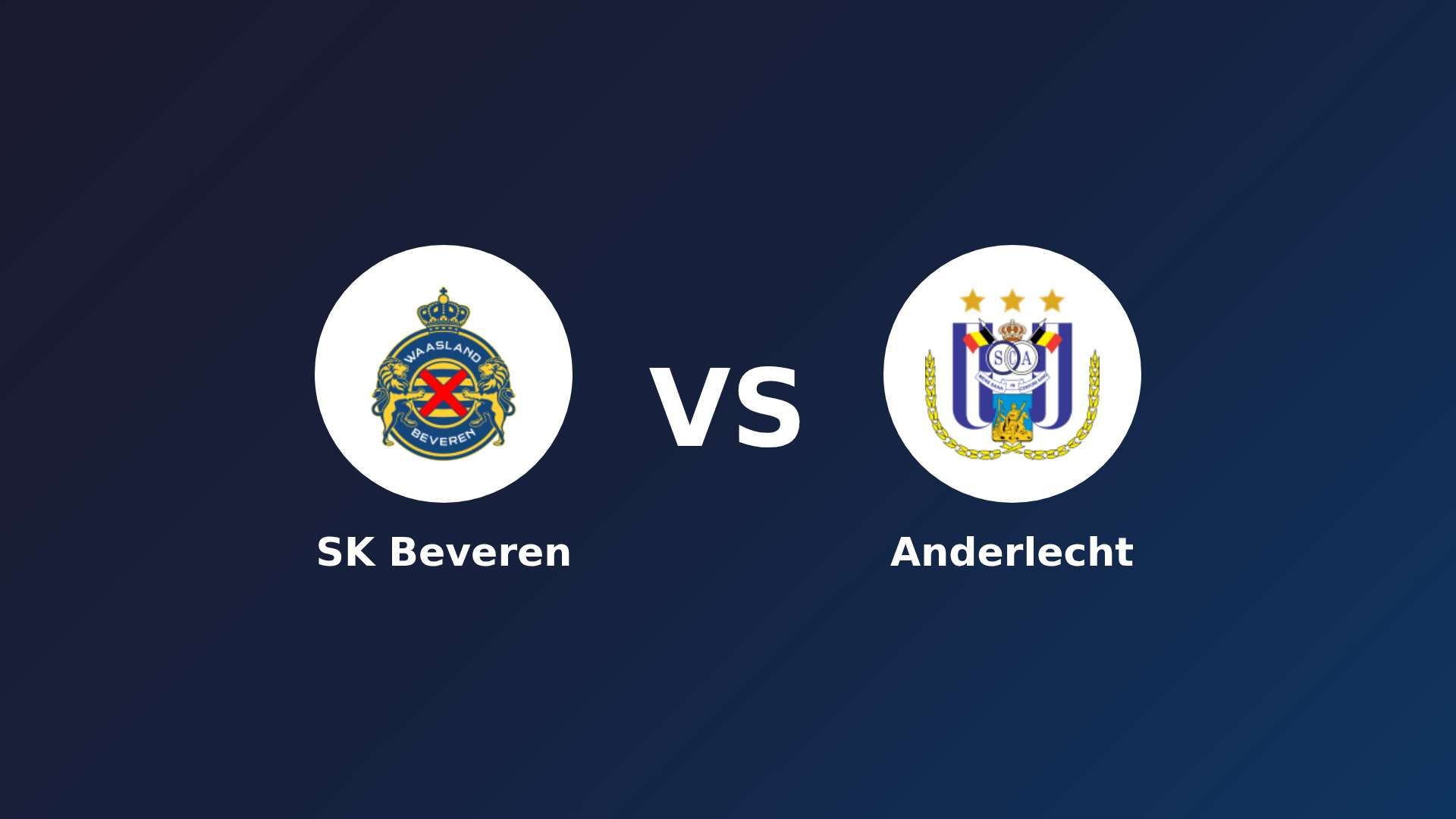 SK Beveren vs Anderlecht