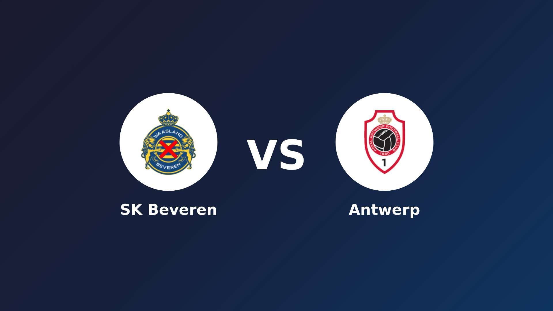SK Beveren vs Antwerp