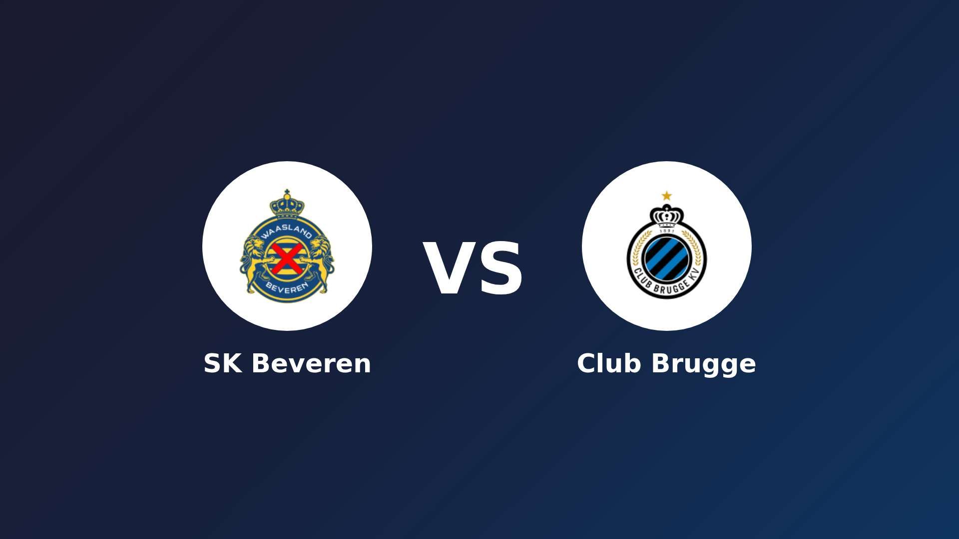 SK Beveren vs Club Brugge