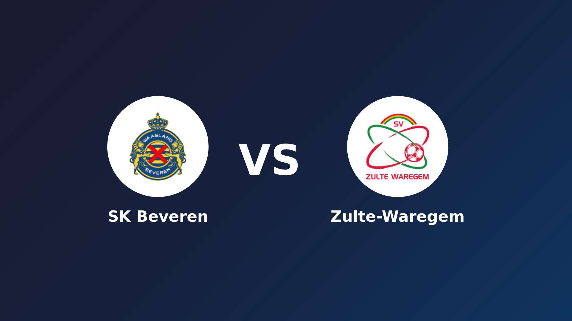 SK Beveren vs Zulte-Waregem