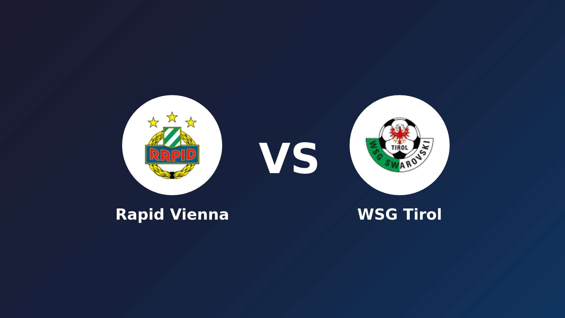 SK Rapid vs (F)SG Tirol