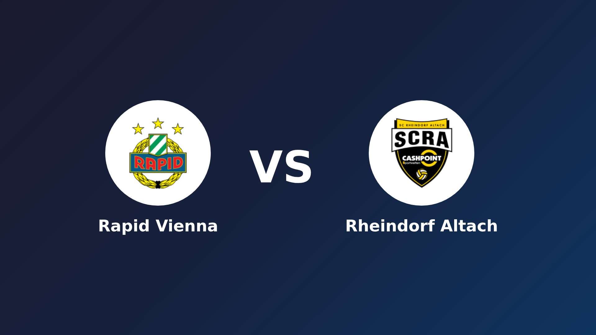 SK Rapid vs Rheindorf Altach