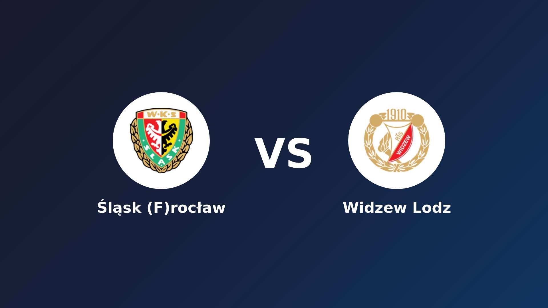 Śląsk (F)rocław vs (F)idzew Lodz