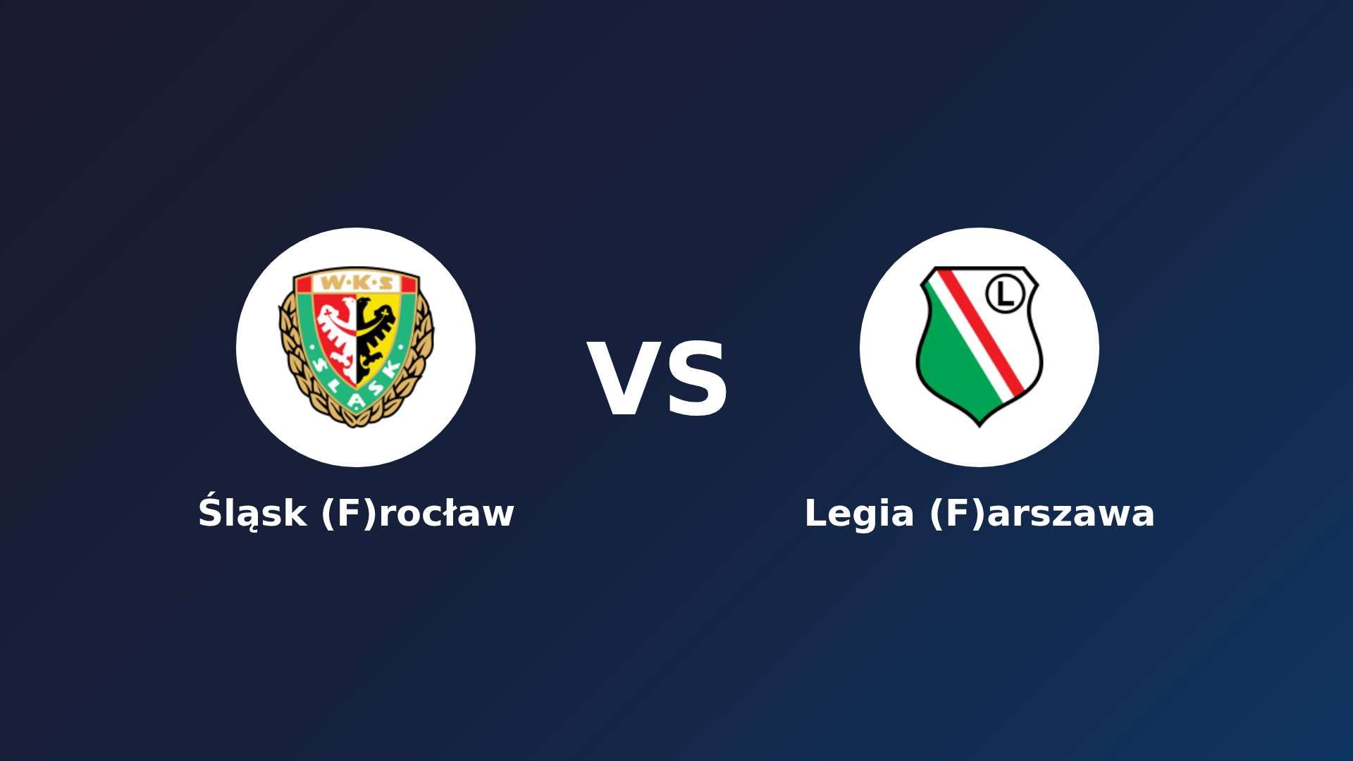 Śląsk (F)rocław vs Legia (F)arszawa