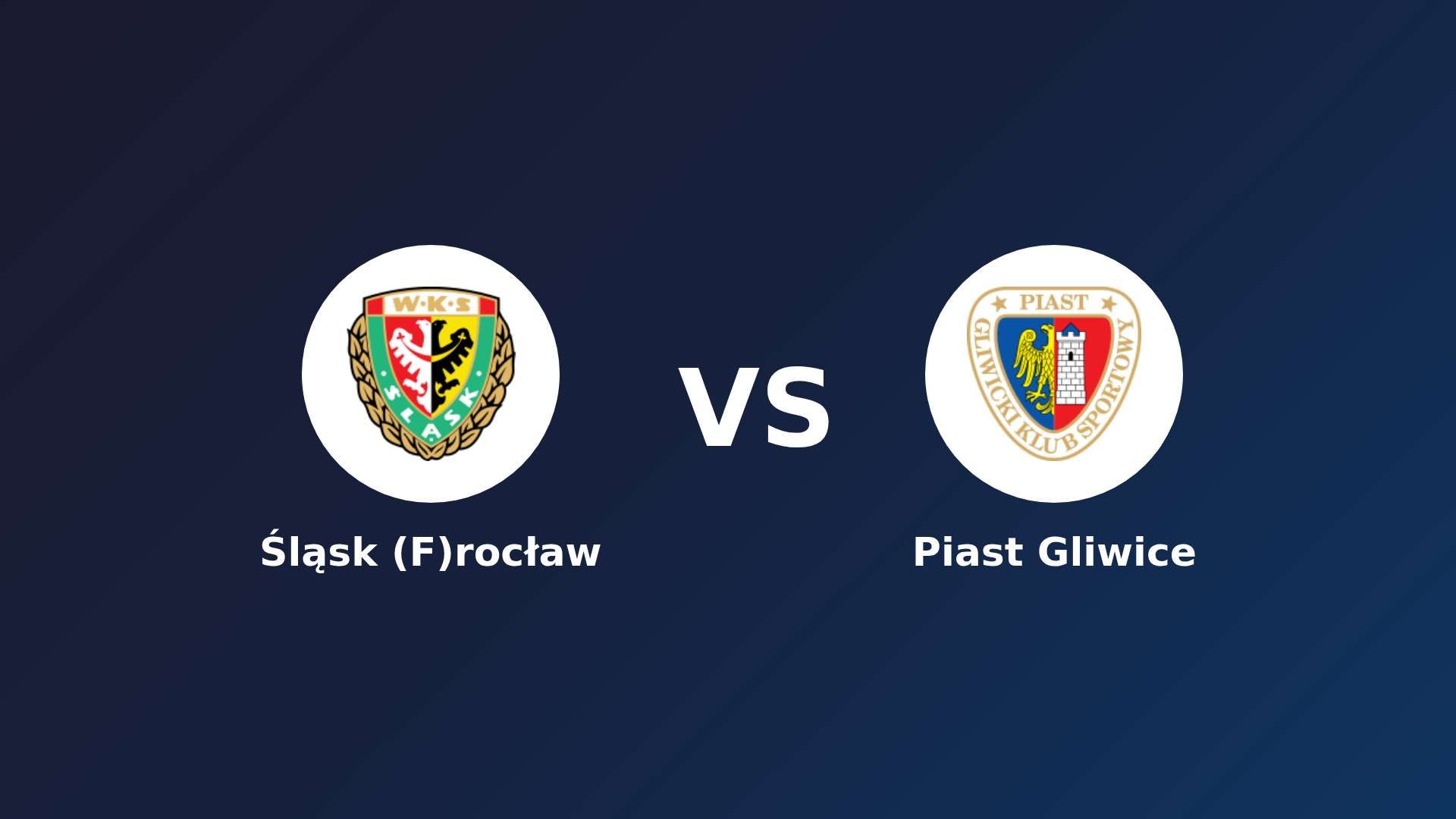 Śląsk (F)rocław vs Piast Gliwice