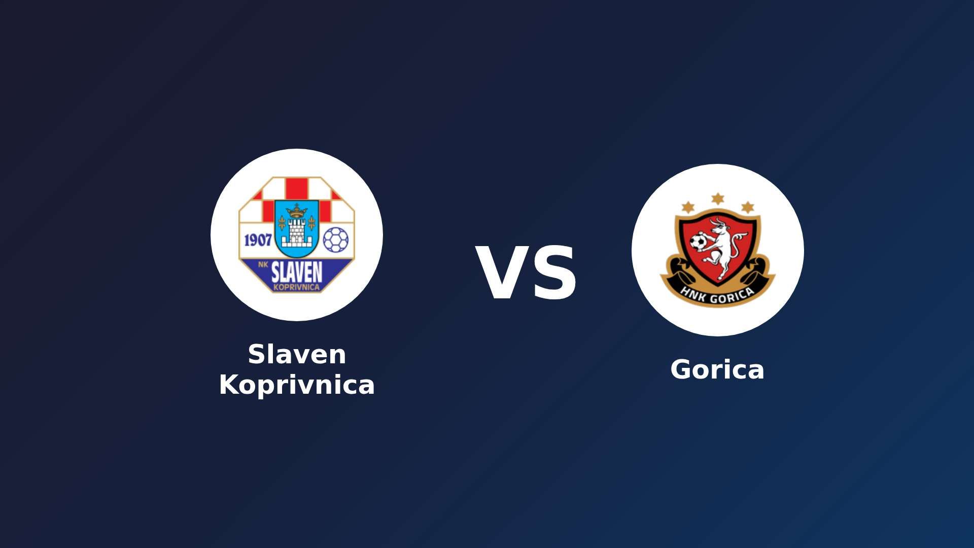 Slaven Koprivnica vs Gorica