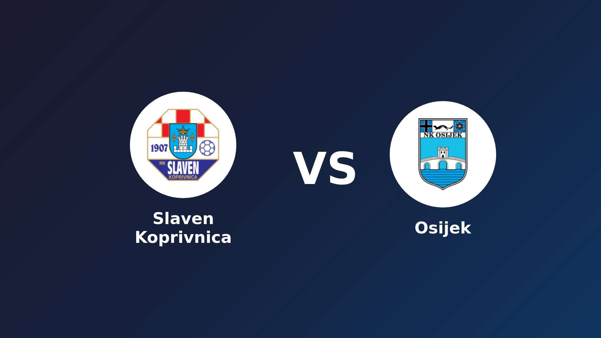 Slaven Koprivnica vs Osijek
