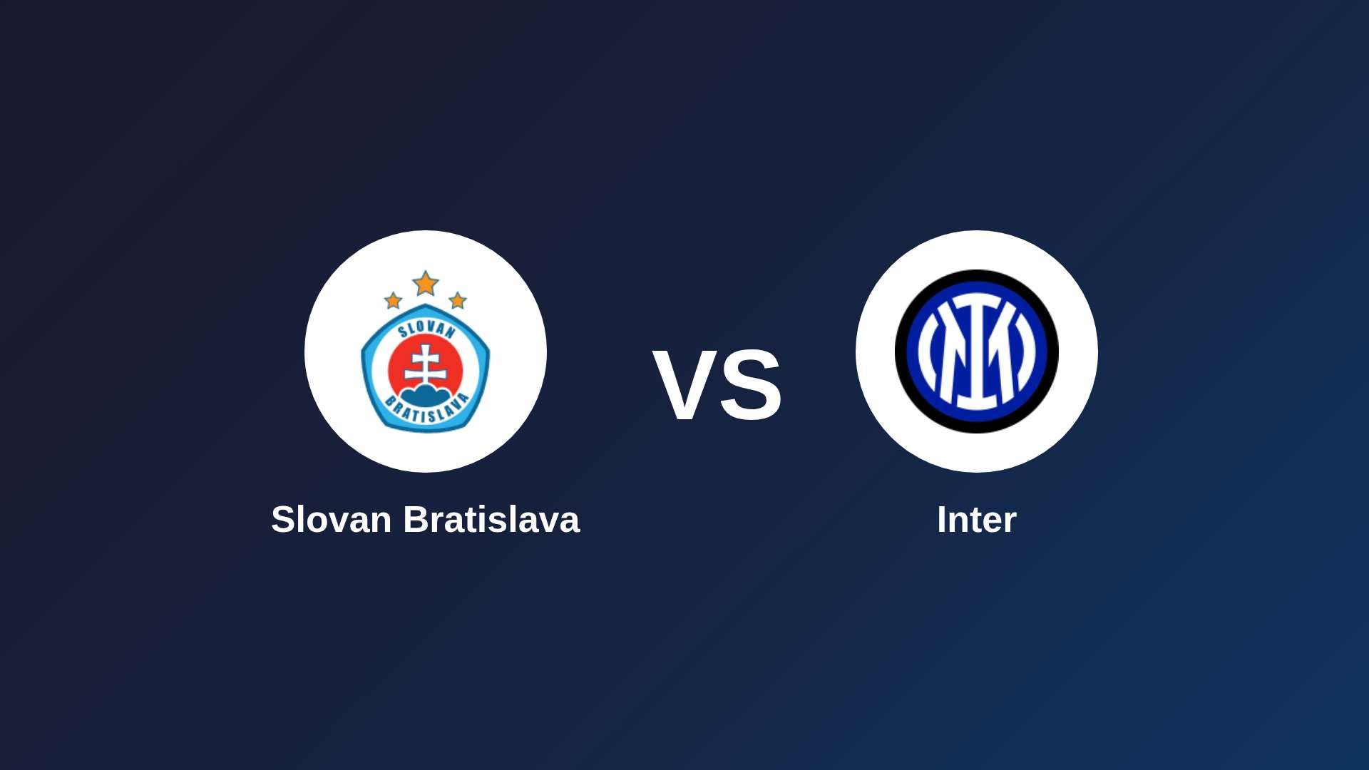 Slovan Bratislava vs Inter