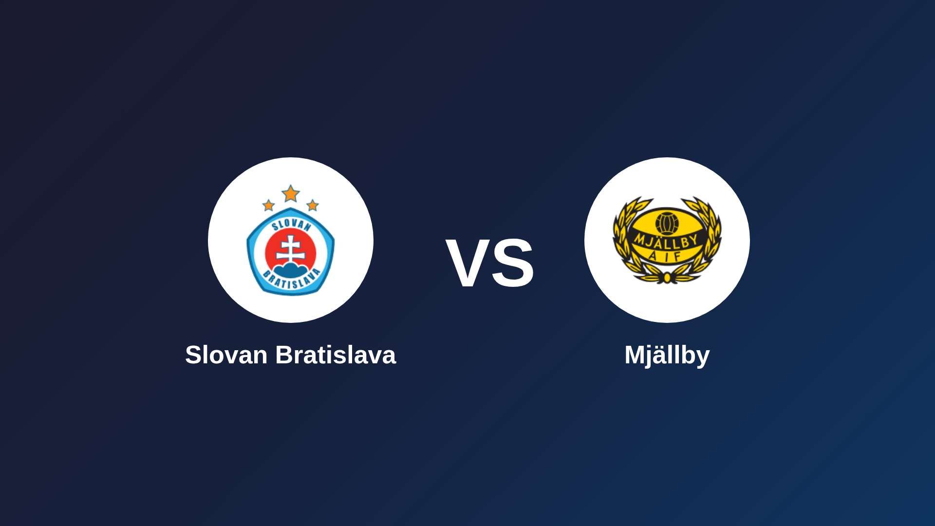 Slovan Bratislava vs Mjällby