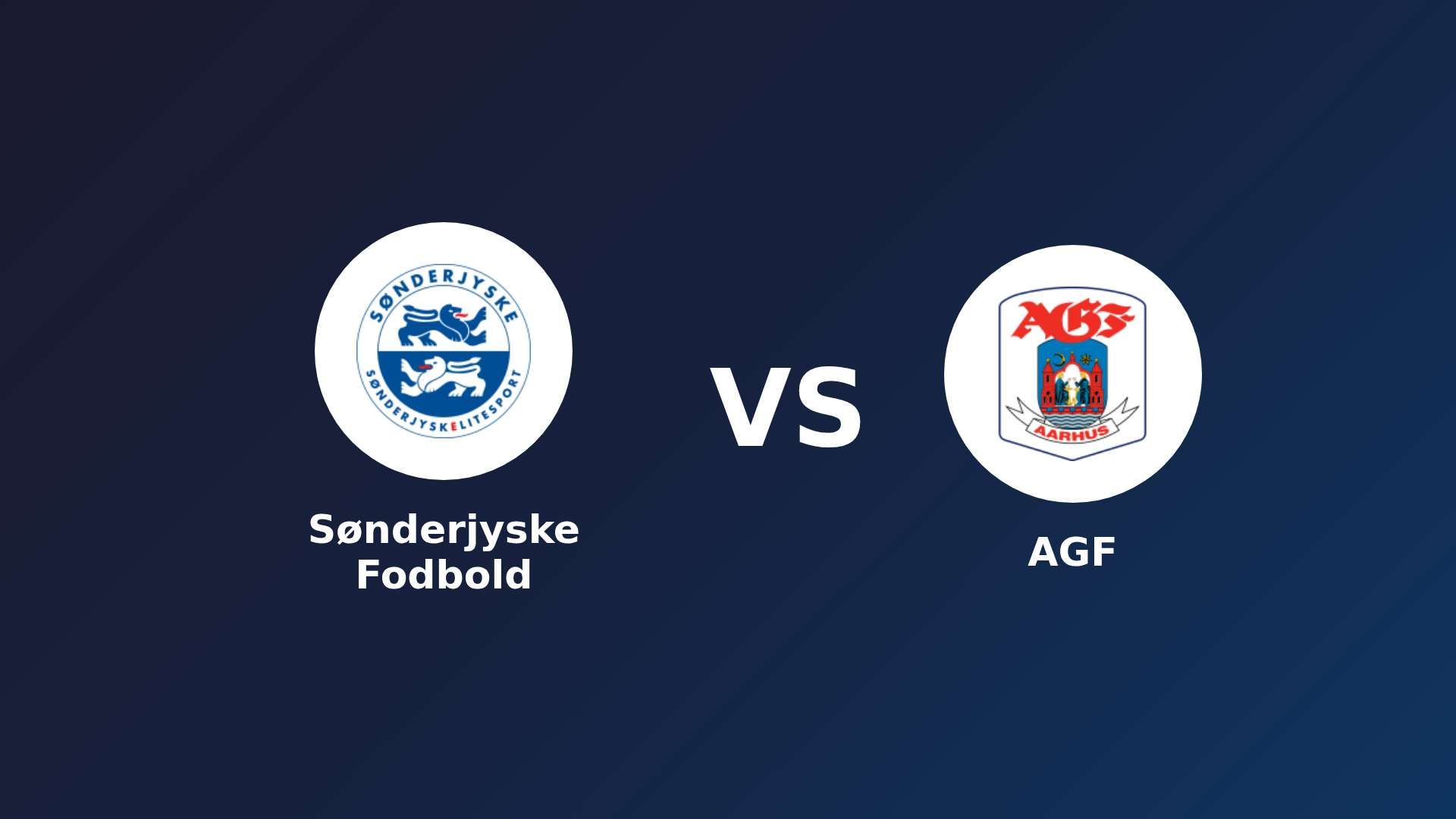 Sønderjyske Fodbold vs AGF