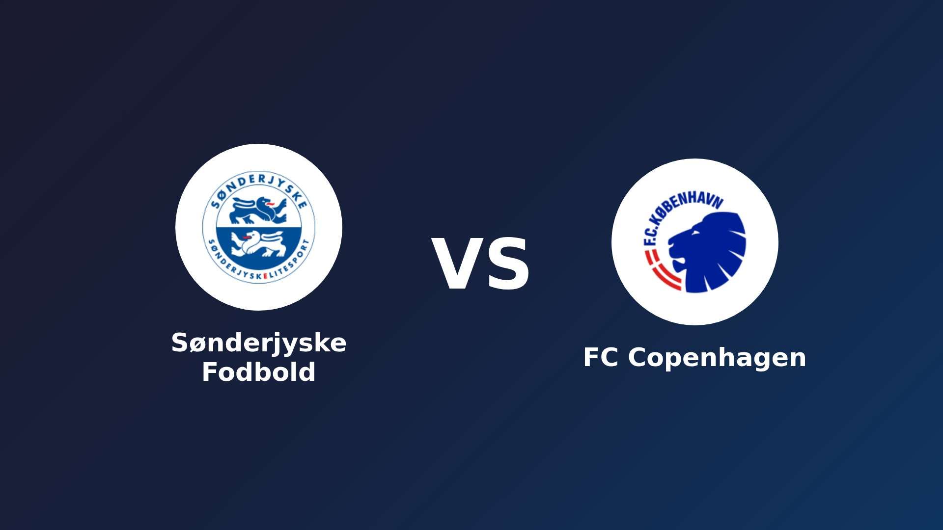 Sønderjyske Fodbold vs FC København