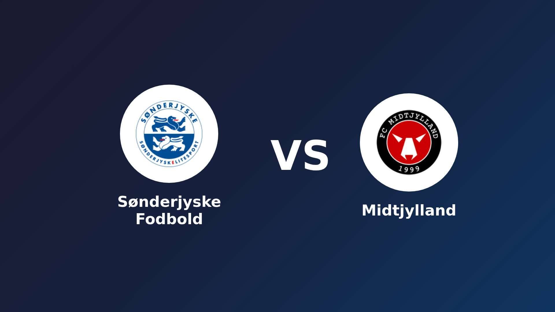 Sønderjyske Fodbold vs FC Midtjylland