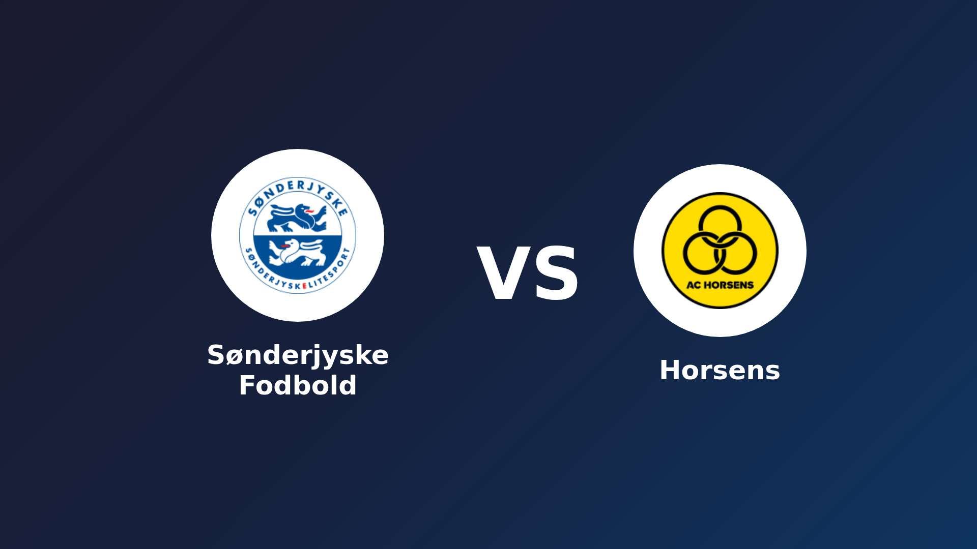 Sønderjyske Fodbold vs Horsens