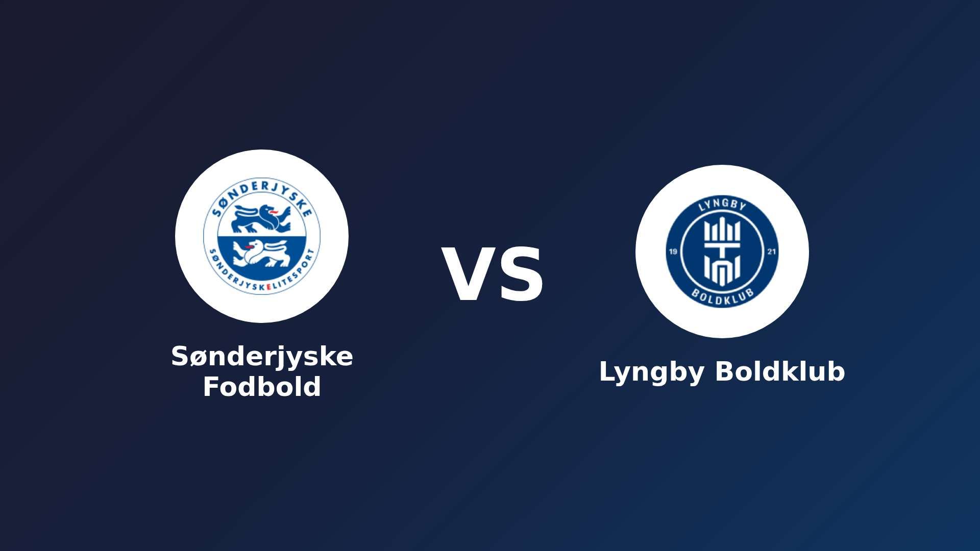 Sønderjyske Fodbold vs Lyngby Boldklub
