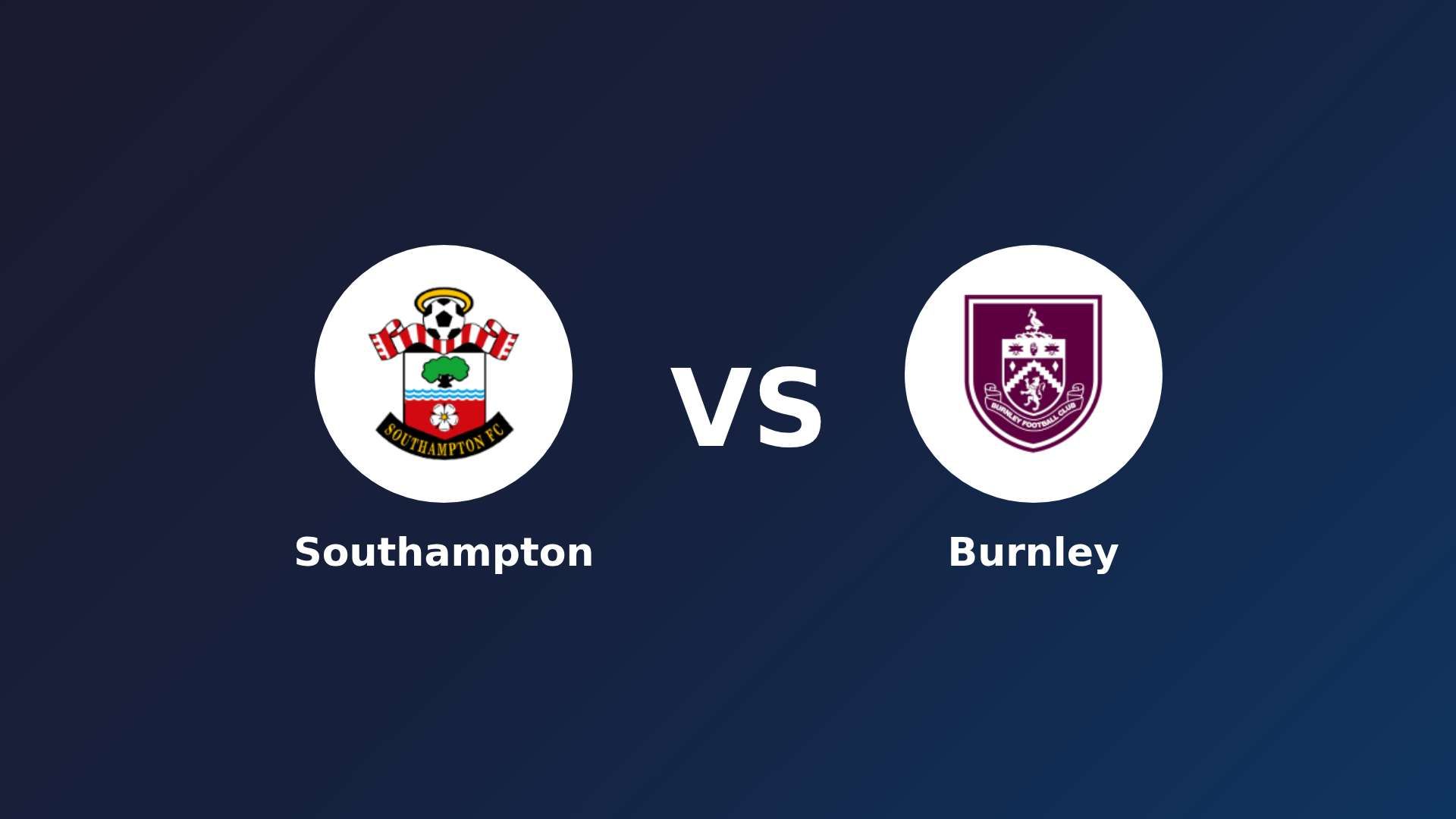 Southampton vs Burnley