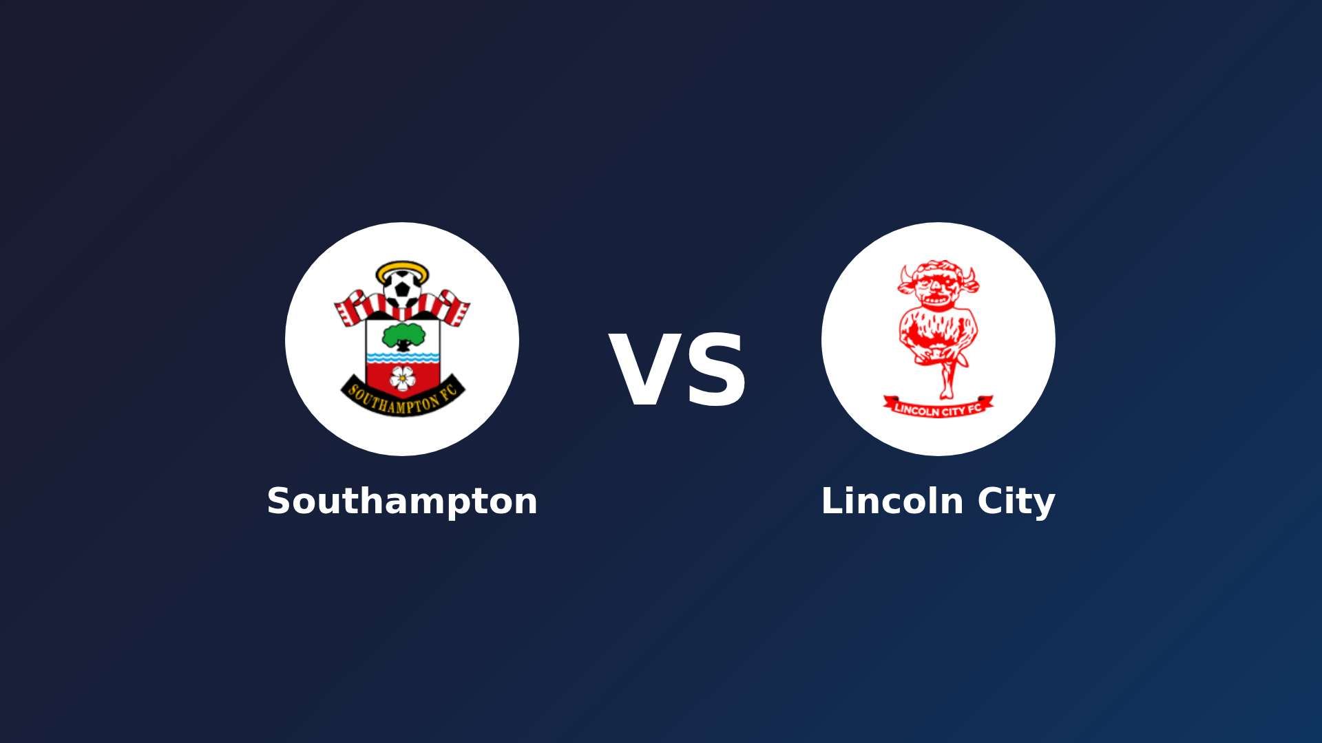 Southampton vs Lincoln City