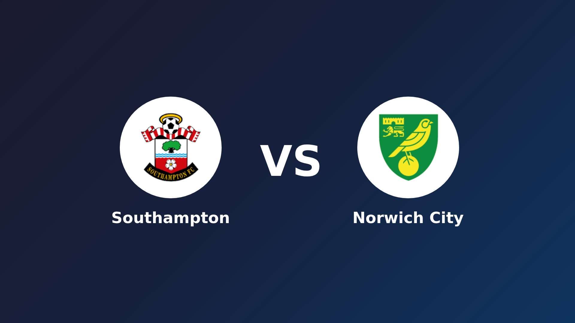 Southampton vs Norwich City