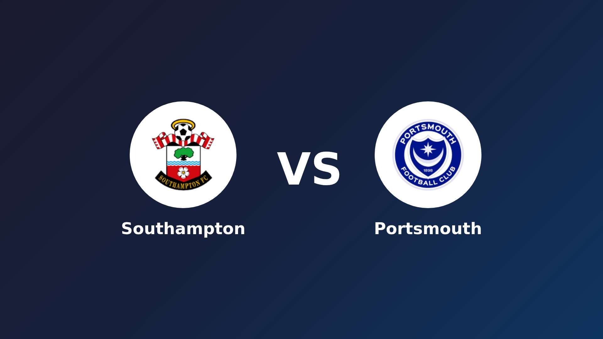 Southampton vs Portsmouth