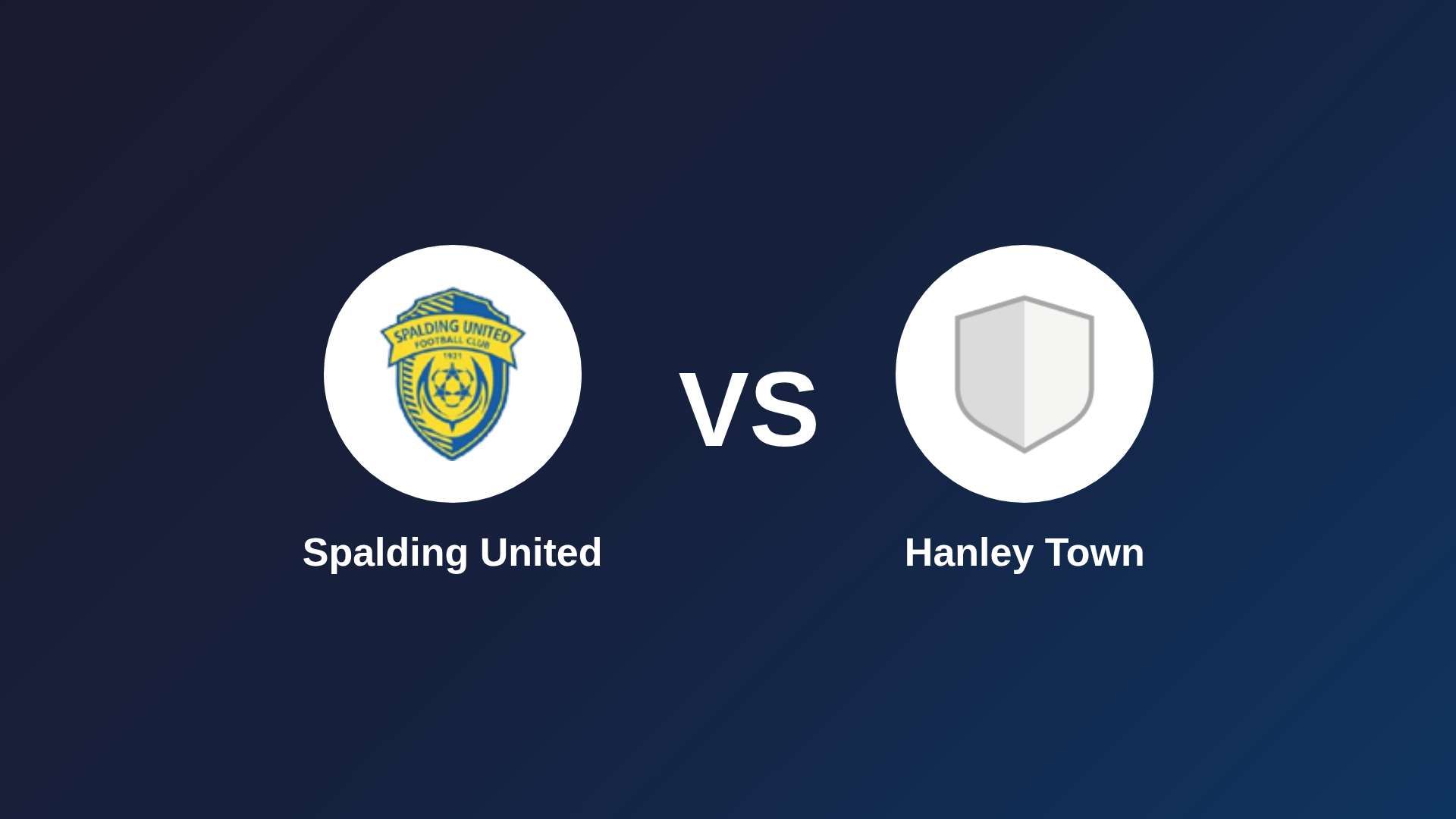 Spalding United vs Hanley Town