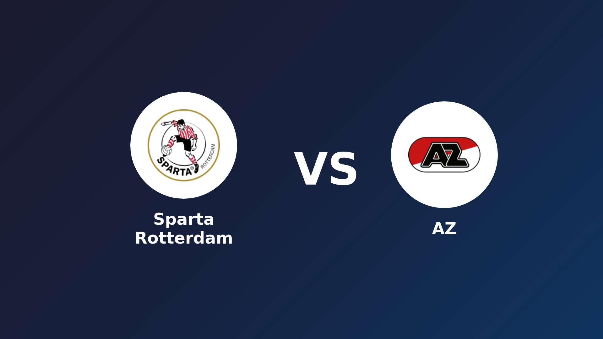 Sparta Rotterdam vs AZ