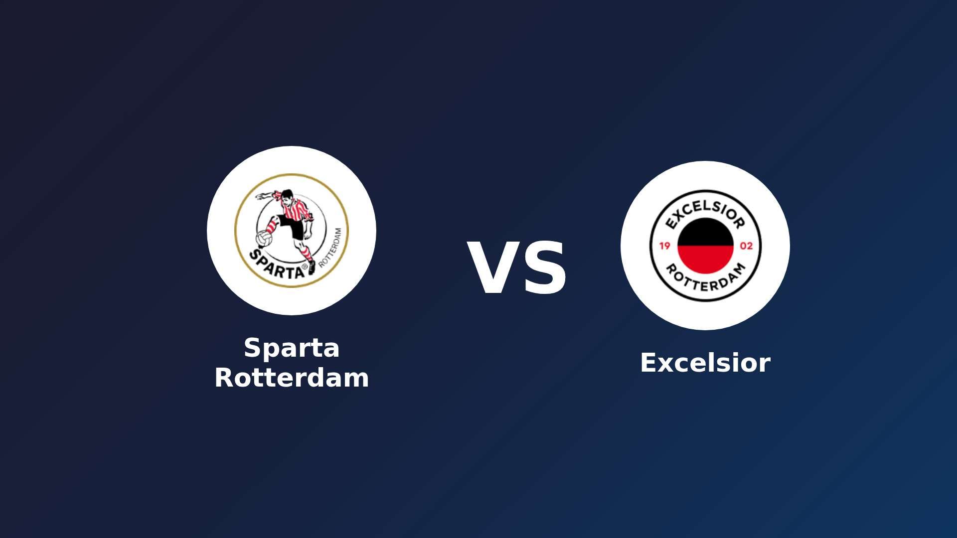 Sparta Rotterdam vs Excelsior