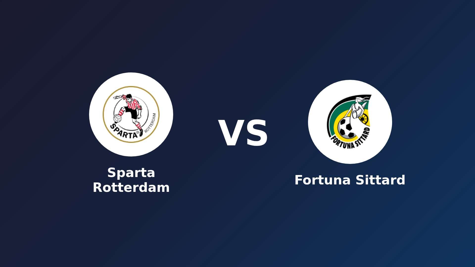 Sparta Rotterdam vs Fortuna Sittard