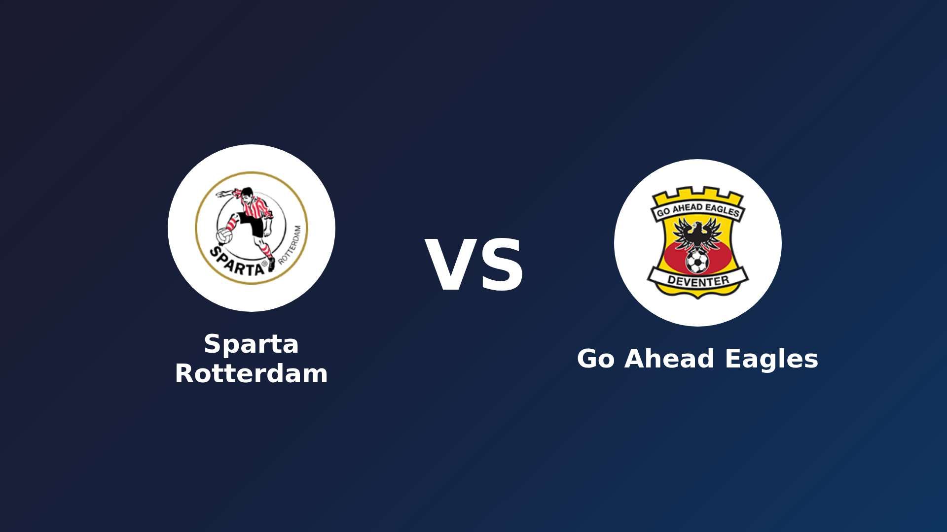 Sparta Rotterdam vs Go Ahead Eagles