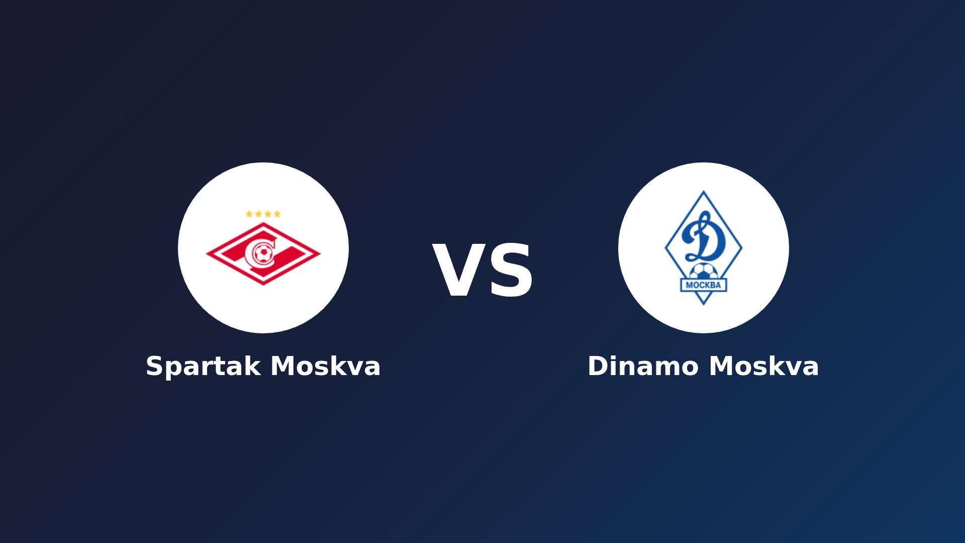Spartak Moskva vs Dinamo Moskva