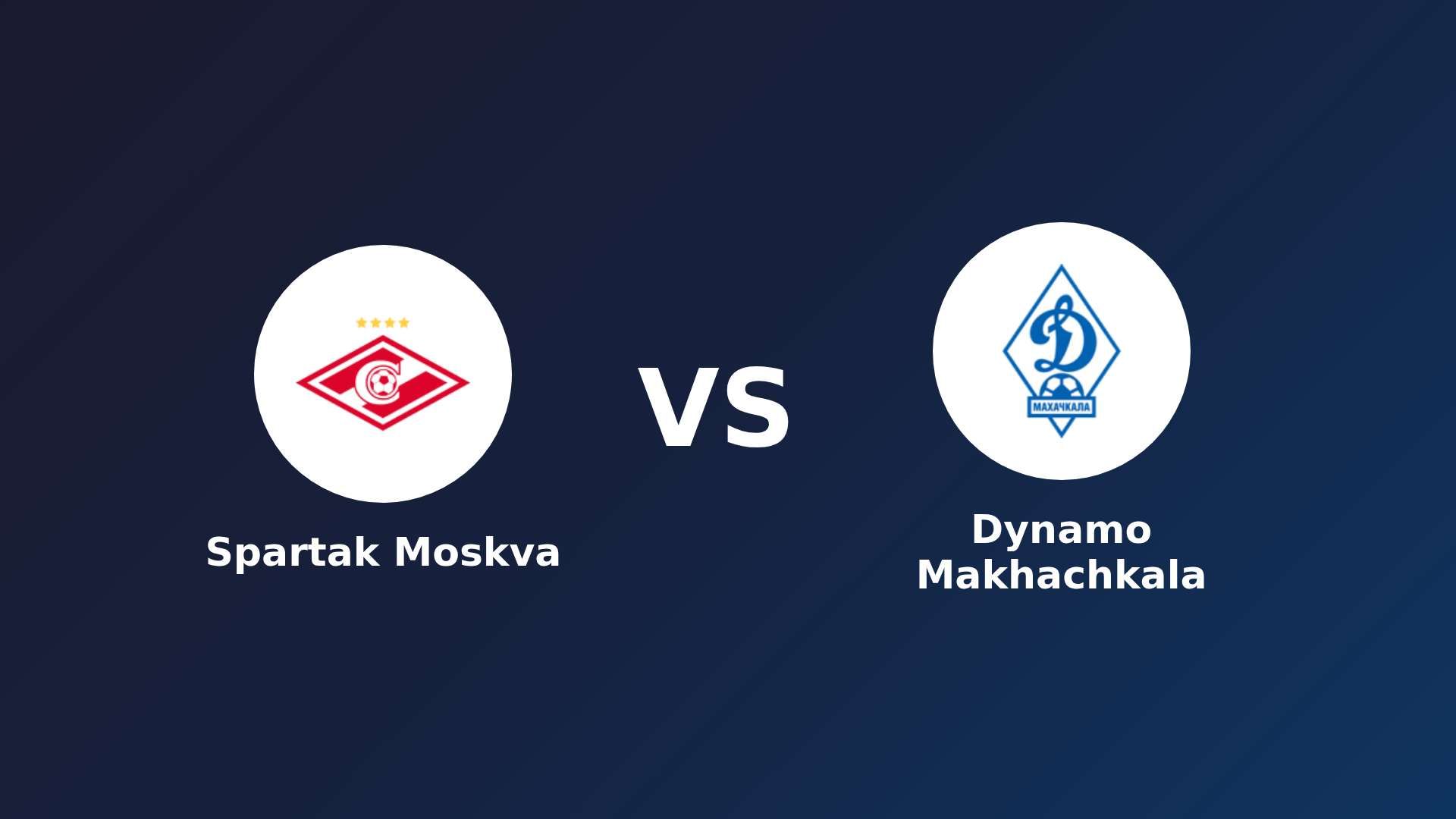 Spartak Moskva vs Dynamo Makhachkala