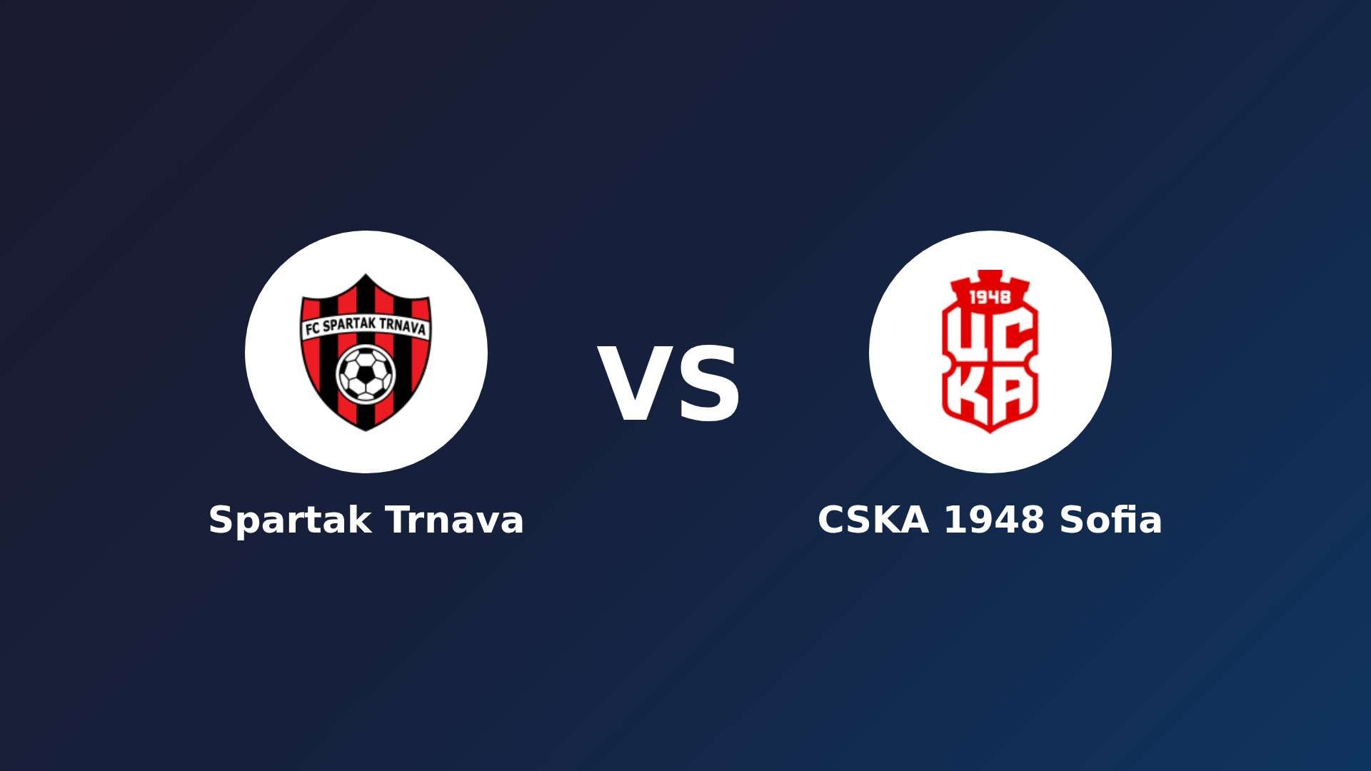 Spartak Trnava vs CSKA 1948 Sofia
