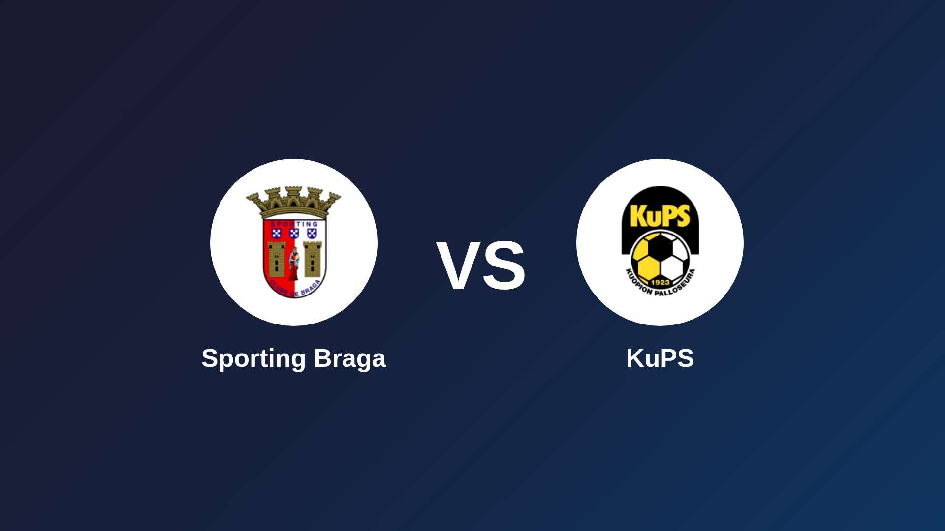 Sporting Braga vs KuPS
