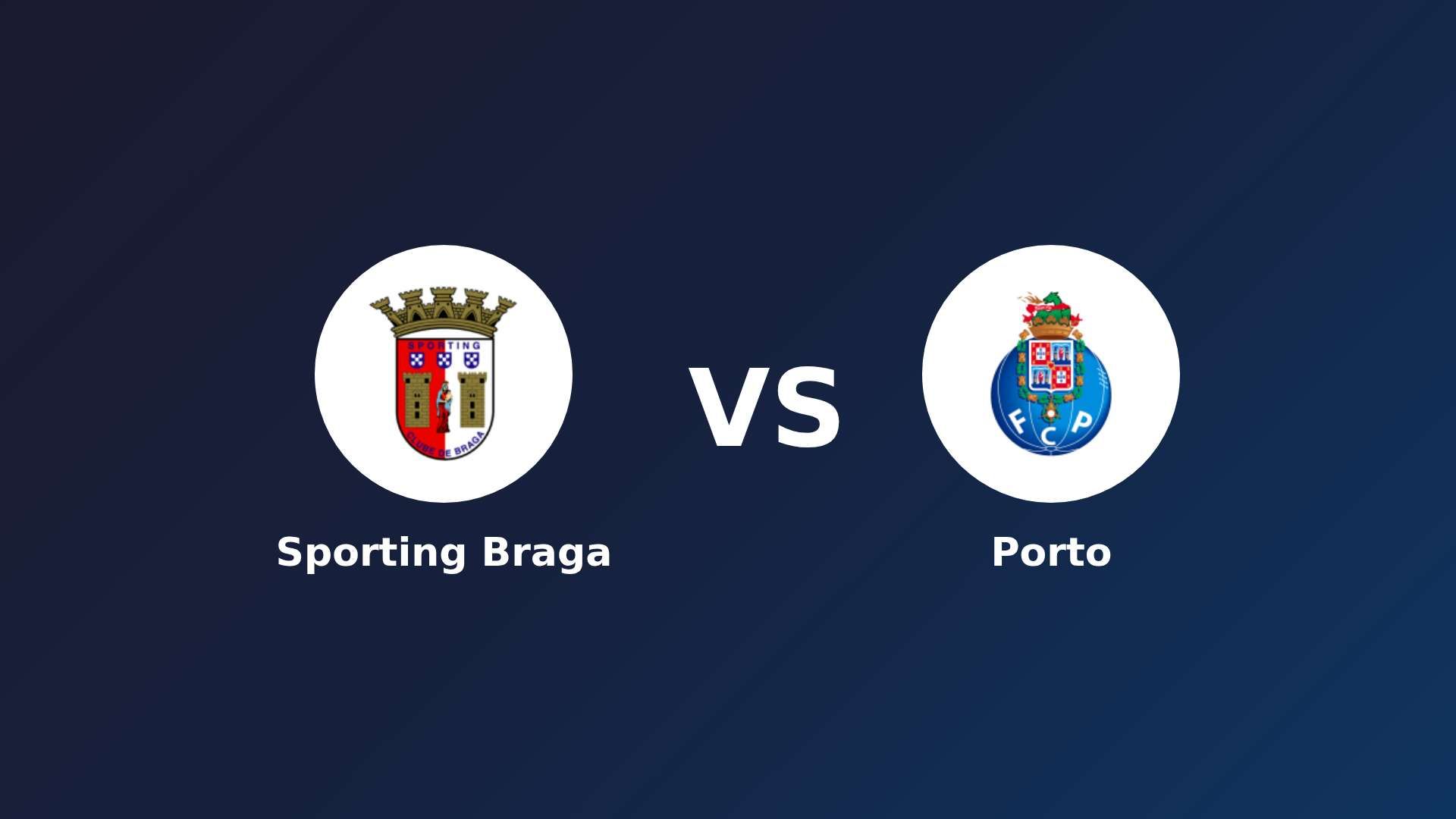 Sporting Braga vs Porto