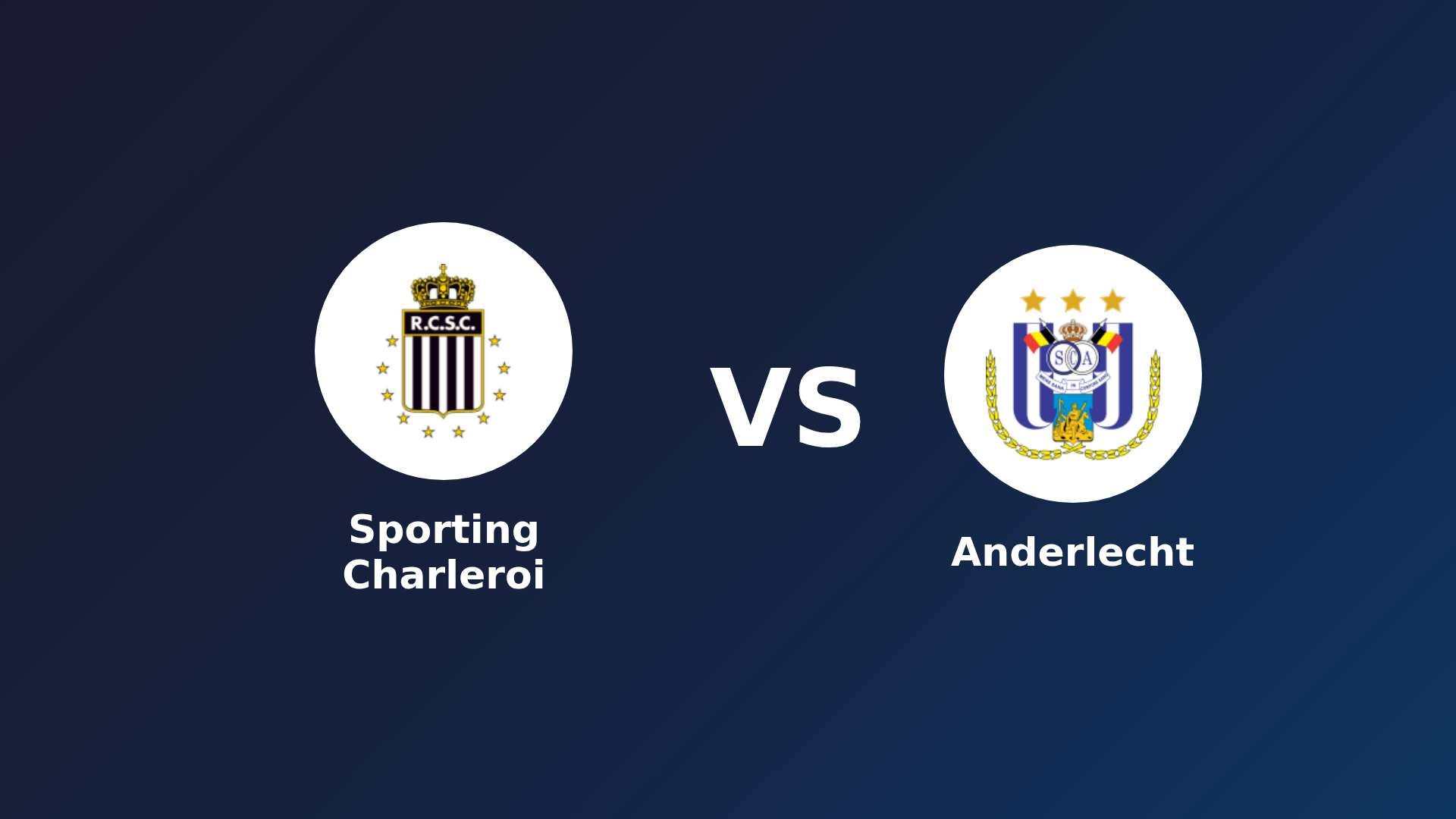 Sporting Charleroi vs Anderlecht