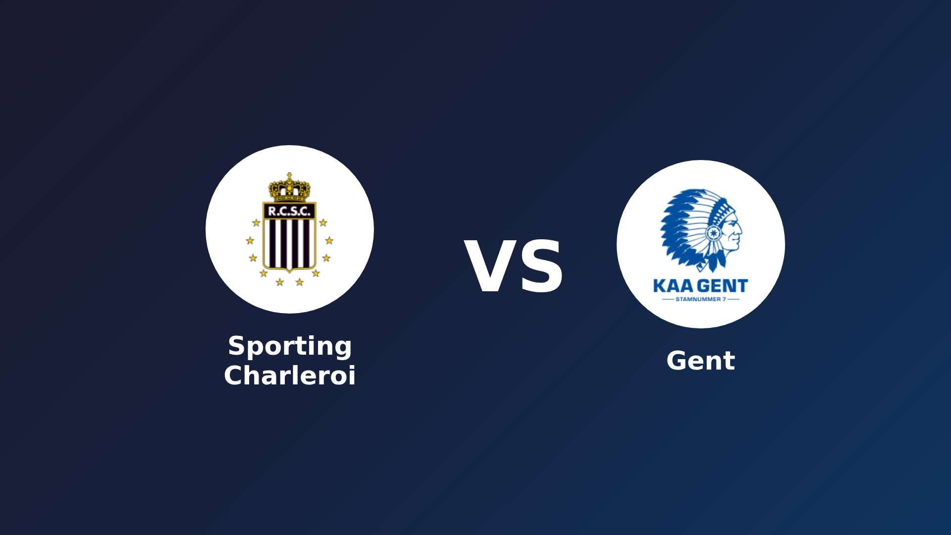 Sporting Charleroi vs Gent