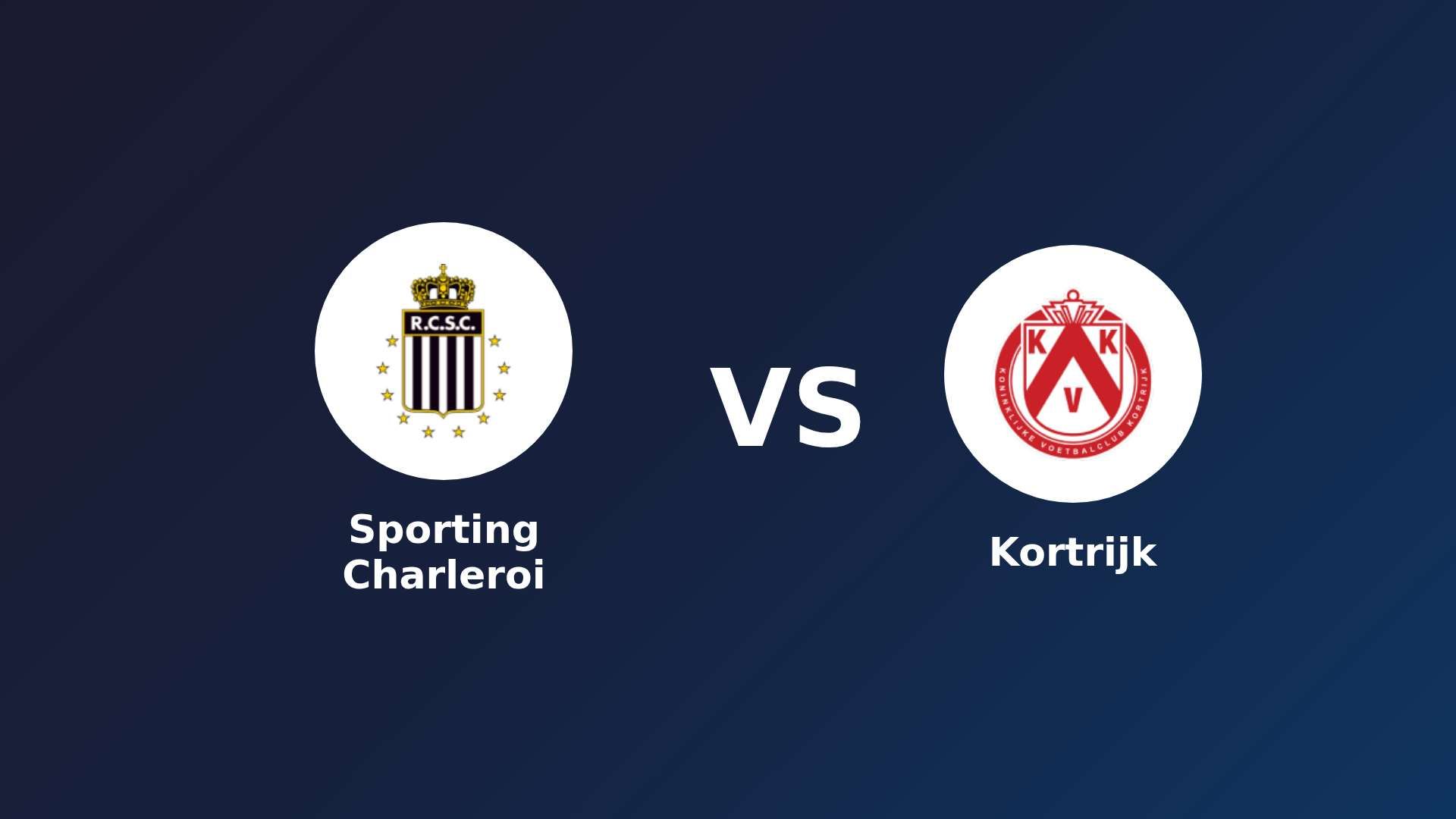 Sporting Charleroi vs KV Kortrijk