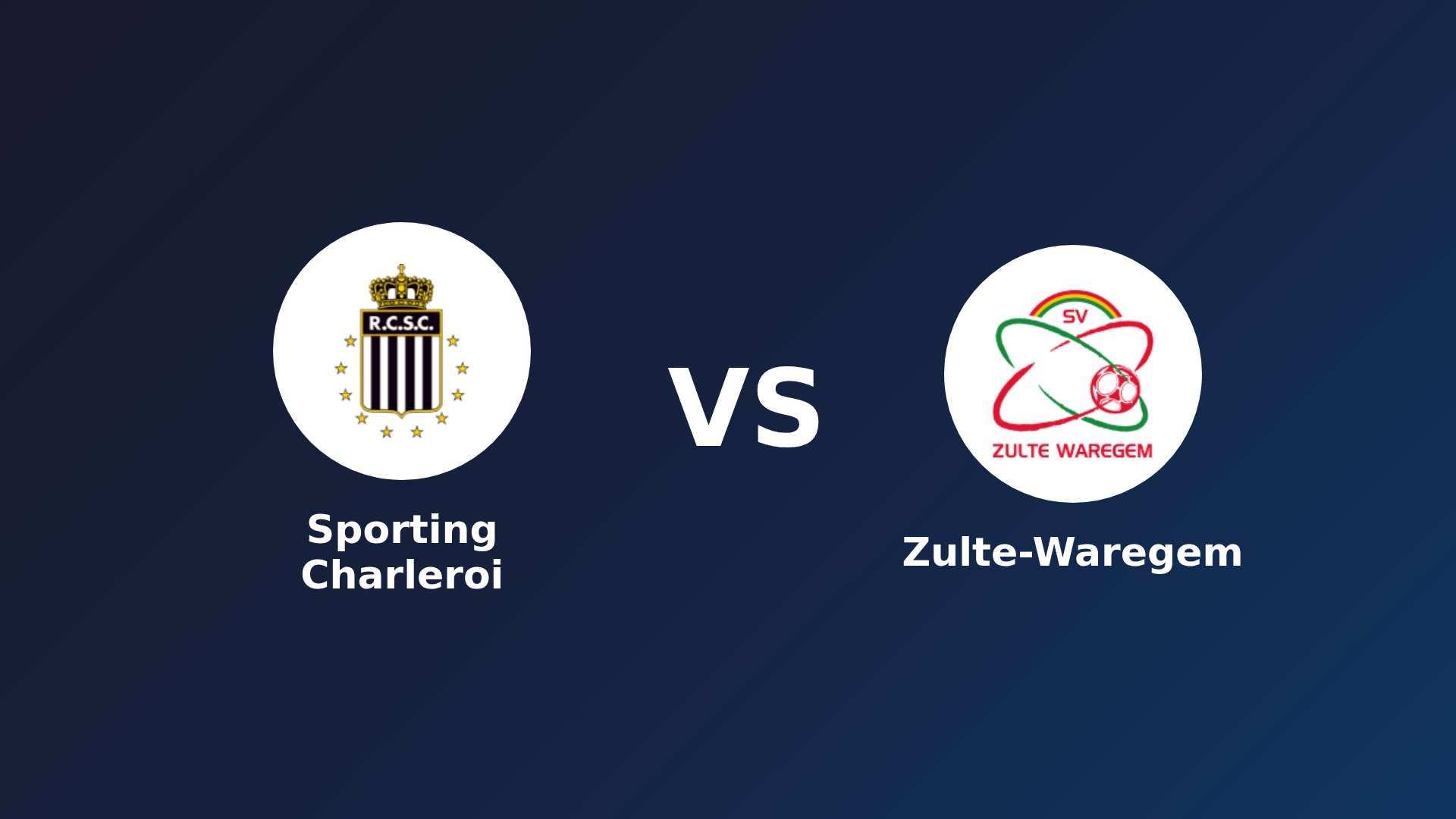 Sporting Charleroi vs Zulte-Waregem