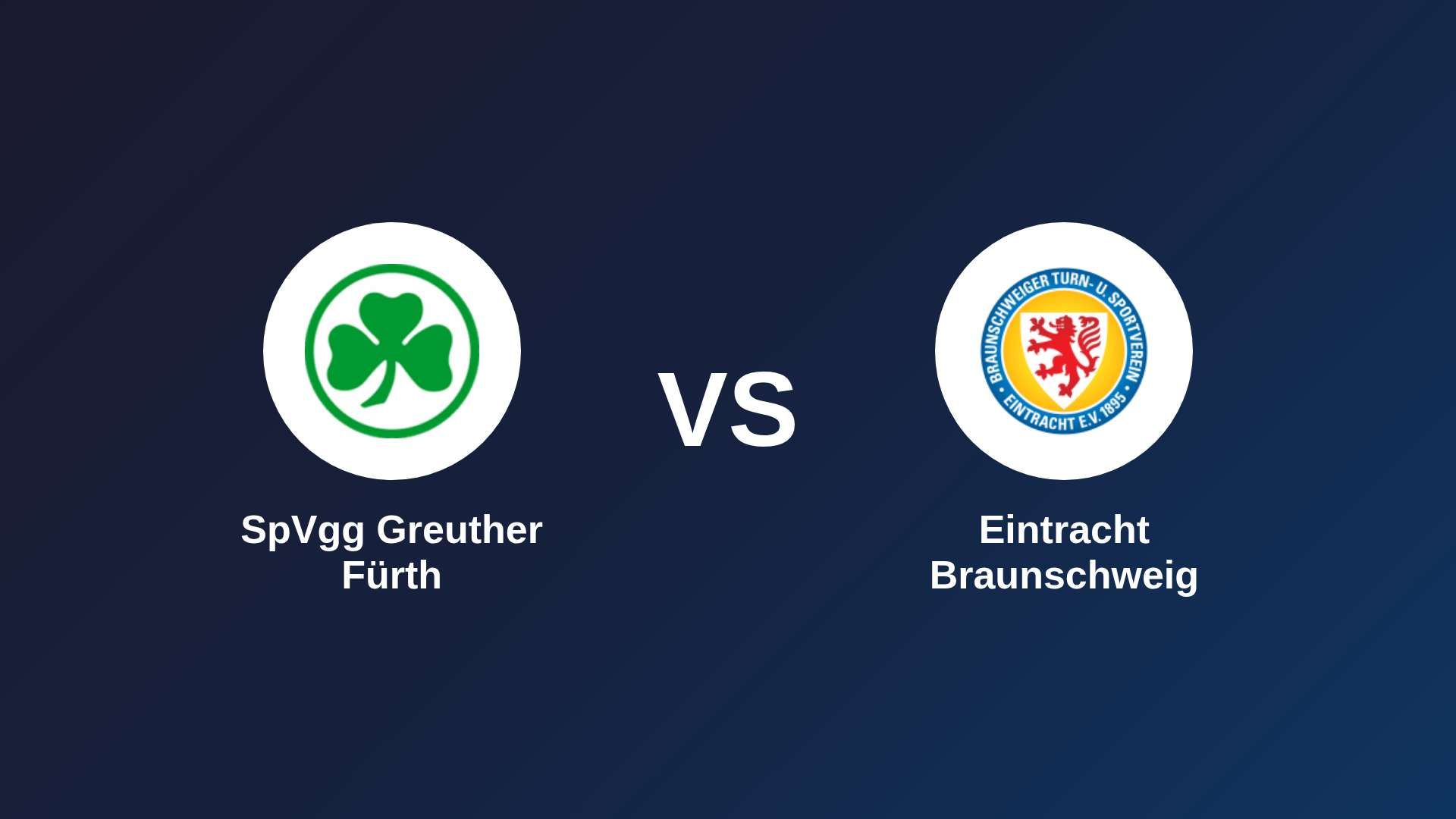 SpVgg Greuther Fürth vs Eintracht Braunschweig