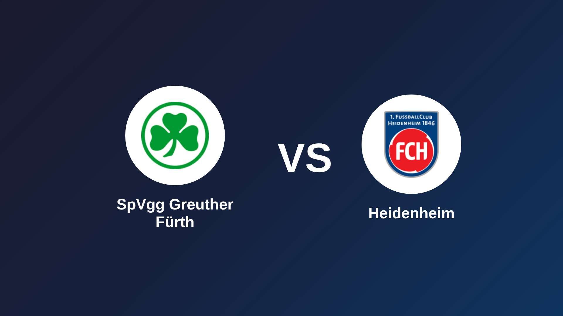 SpVgg Greuther Fürth vs Heidenheim