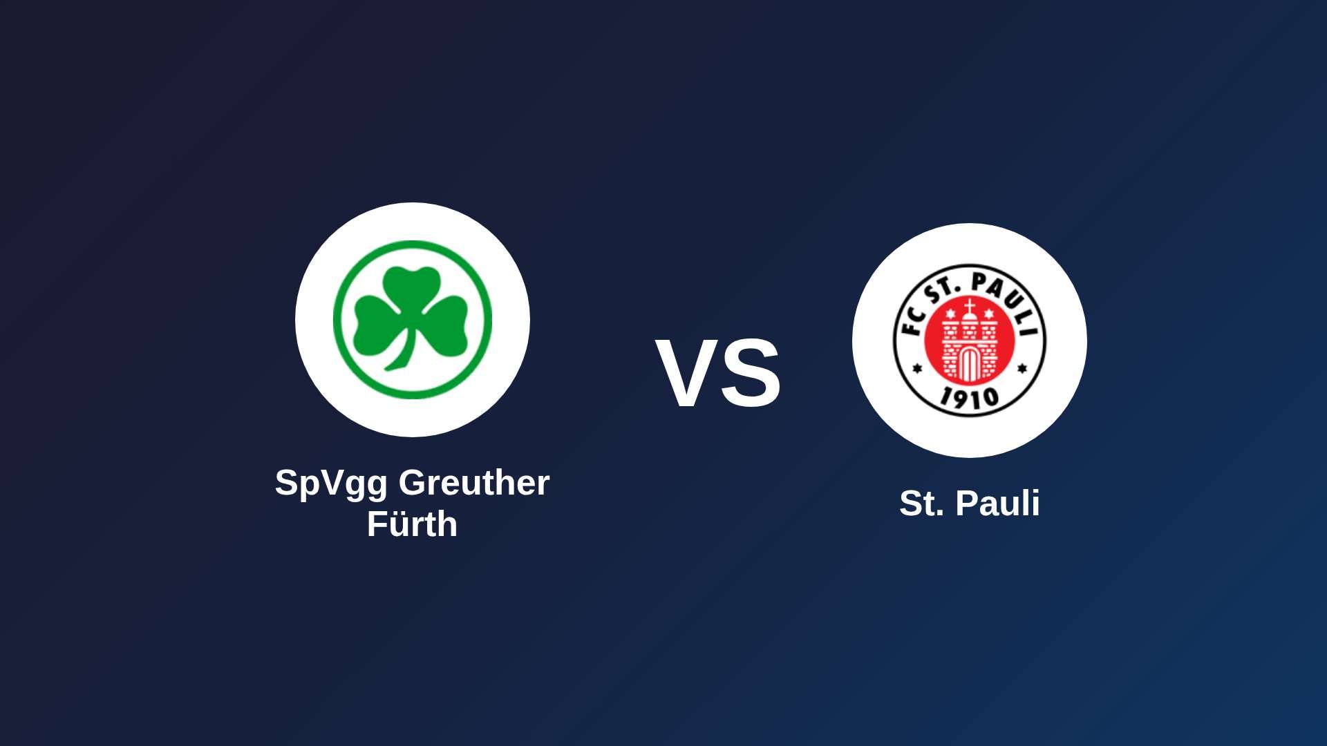 SpVgg Greuther Fürth vs St. Pauli