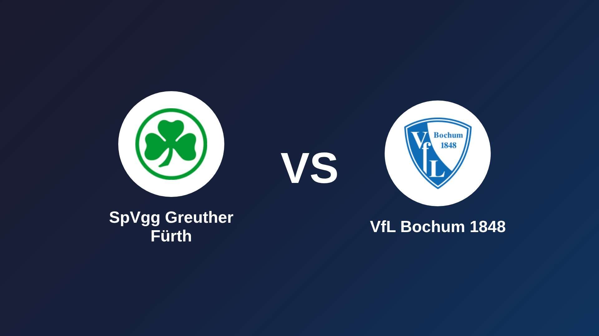 SpVgg Greuther Fürth vs VfL Bochum 1848