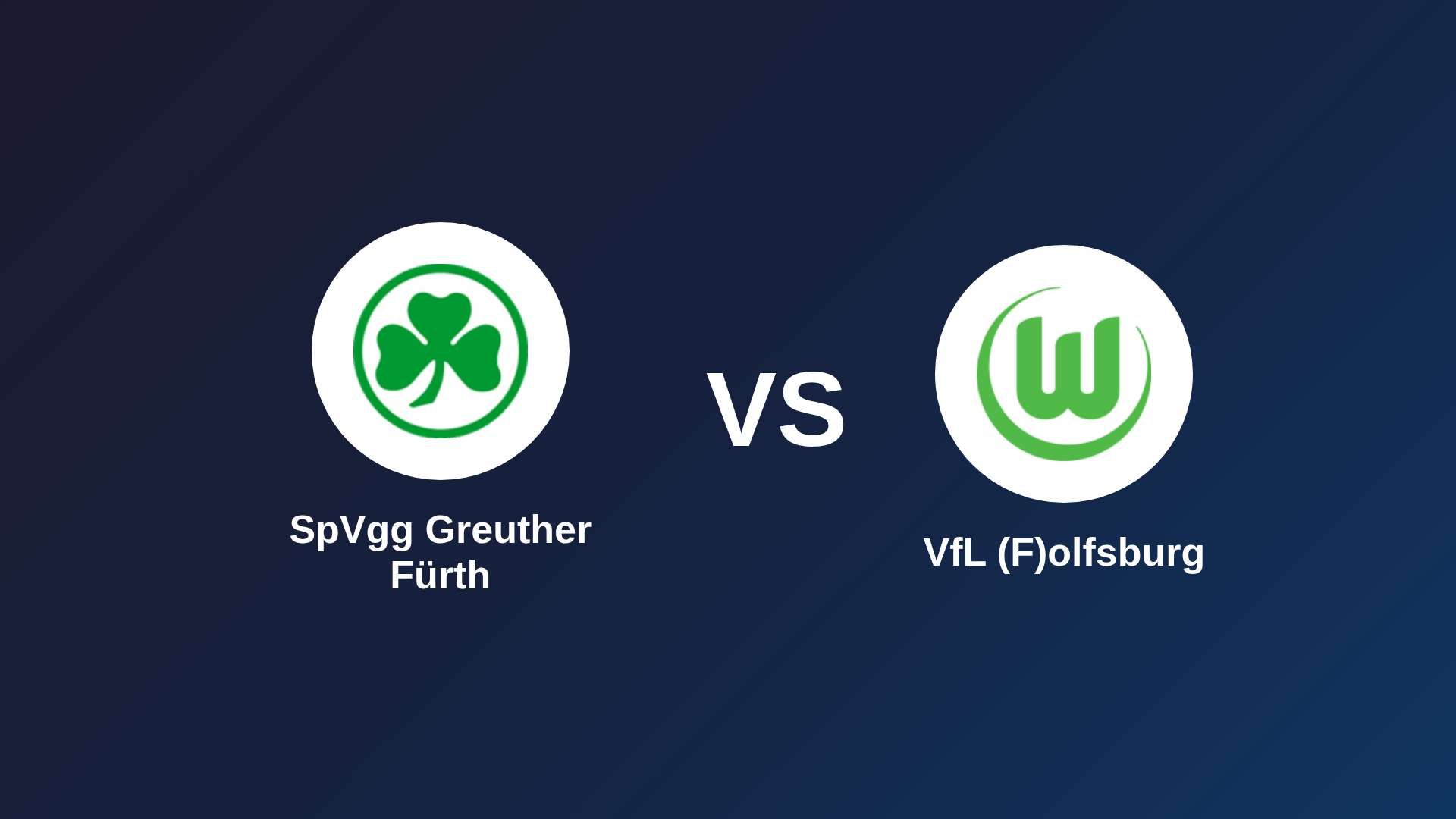 SpVgg Greuther Fürth vs VfL (F)olfsburg